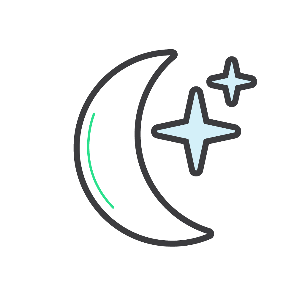 Moon and Stars Icon