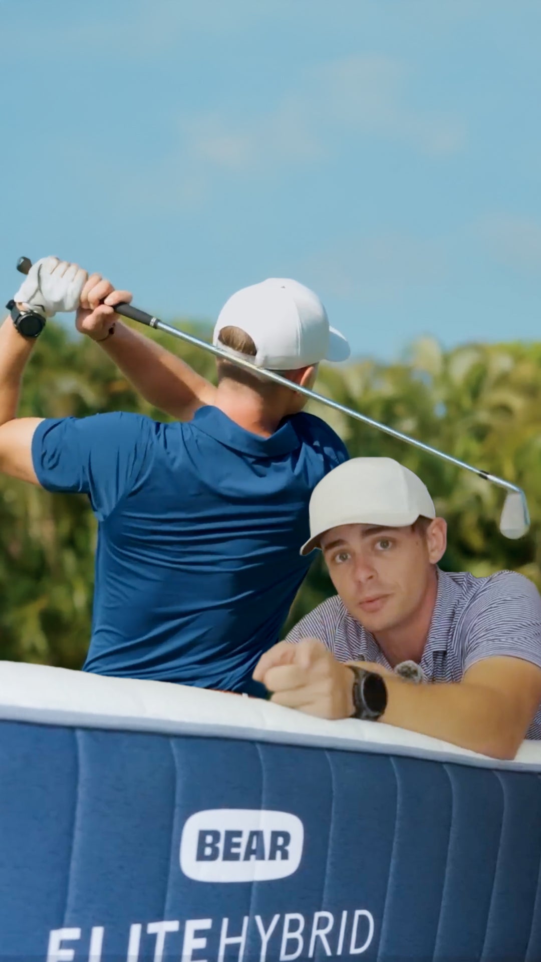 Pro golfer give testimonial for Elite Hybrid