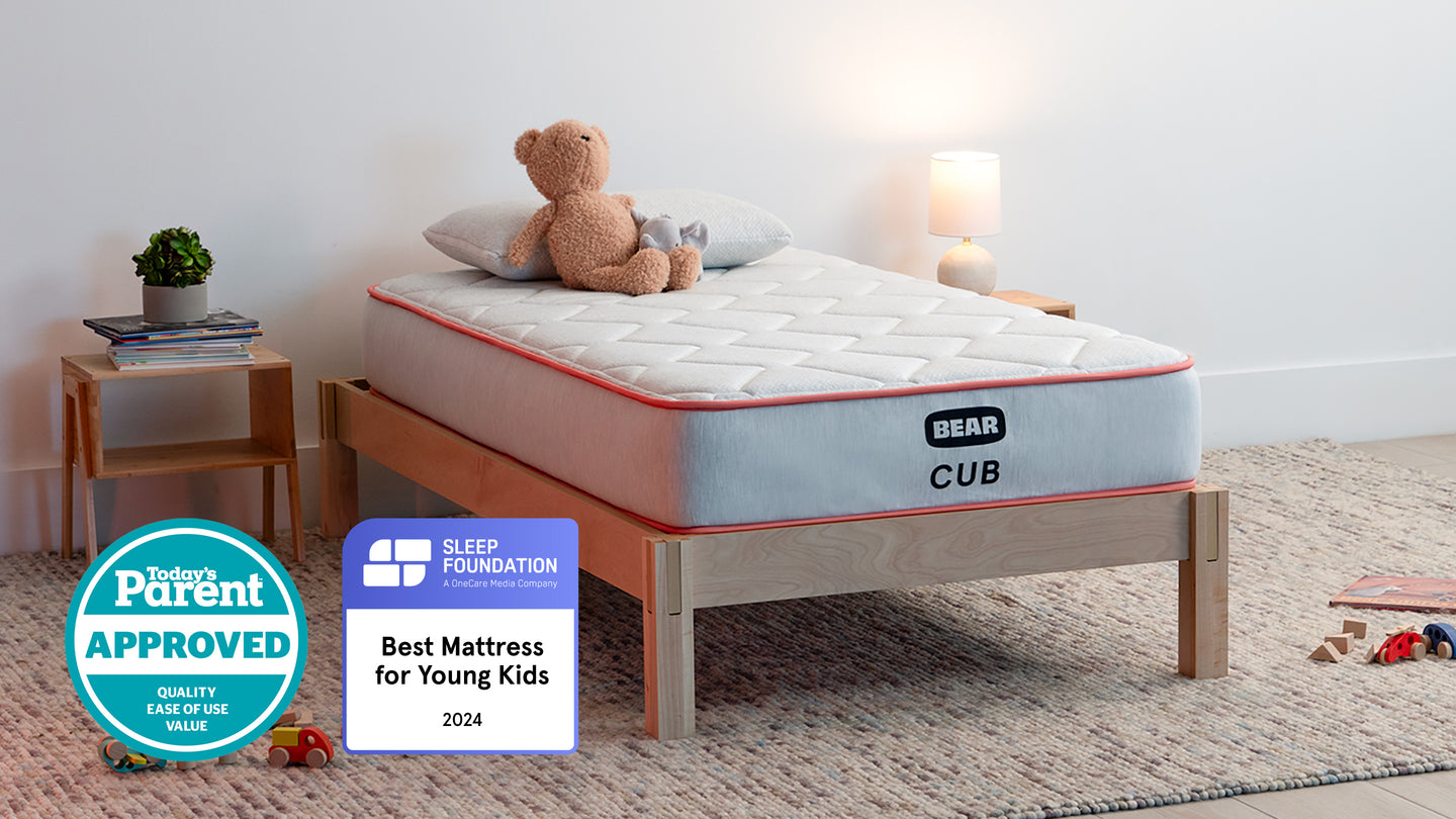 Have Your Kids Jumping Into Bed with the Bear Cub Kids Mattress