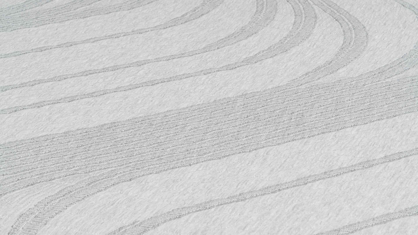Bear Trundle mattress hypoallergenic knit cover detail